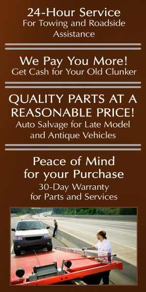 Auto Towing - Spanaway, WA  - Rollins Auto Wrecking, Inc	
